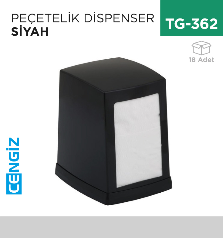 PEÇETELİK DİSPENSER SİYAH (NP100B)