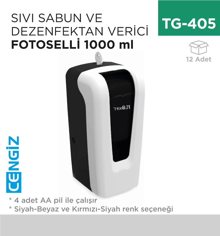 FOTOSELLİ SIVI SABUN VE DEZENFEKTAN VERİCİ  1000 ML (F052)