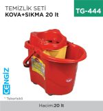 TEMİZLİK SETİ KOVA+SIKMA 20 LT (UP610)