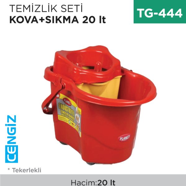 TEMİZLİK SETİ KOVA+SIKMA 20 LT (UP610)