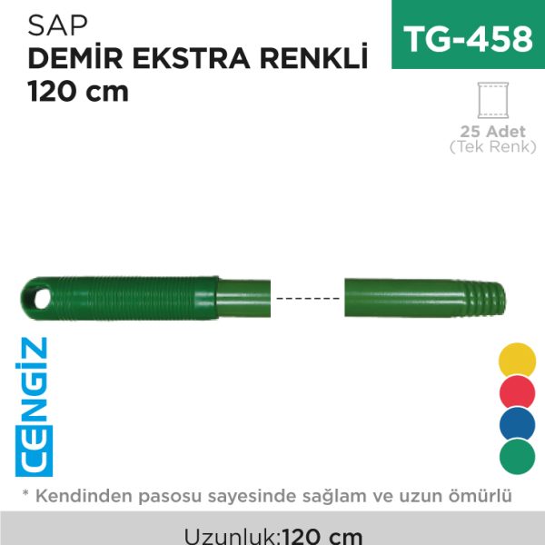 SAP DEMİR KENDİNDEN VİDALI RENKLİ 120 CM