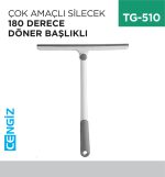 ÇOK AMAÇLI SİLECEK 180 DERECE DÖNER BAŞLIKLI