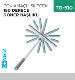 ÇOK AMAÇLI SİLECEK 180 DERECE DÖNER BAŞLIKLI