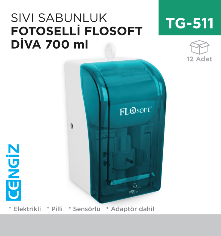 FOTOSELLİ SIVI SABUN VE DEZENFEKTAN VERİCİ DİVA 700 ML (F 292)