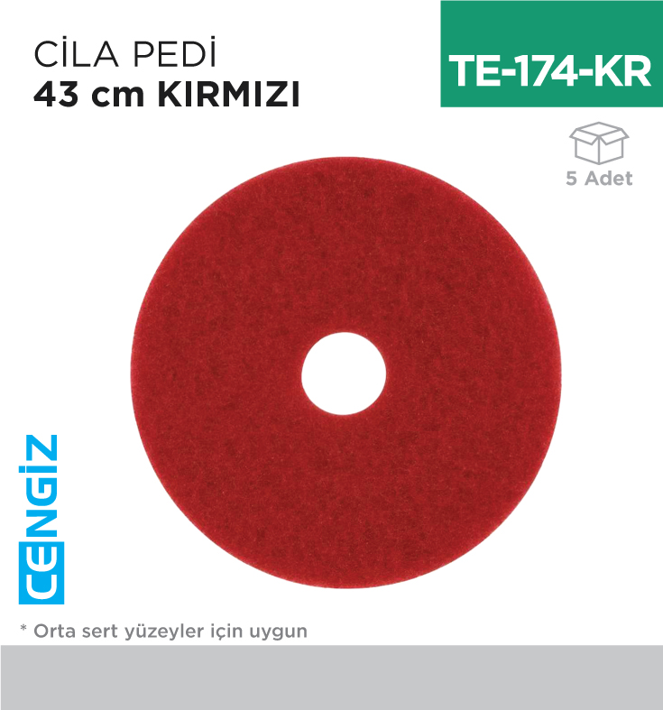 CİLA PEDİ 43 CM KIRMIZI