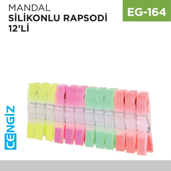 MANDAL SİLİKONLU RAPSODİ 12 Lİ