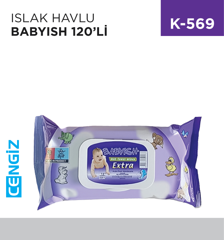 ISLAK HAVLU BABYISH 120Lİ