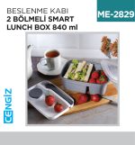 BESLENME KABI 2 BÖLMELİ SMART LUNCH BOX 840 ML (D-521)