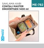 SAKLAMA KABI CONTALI MASTER DİKDÖRTGEN 1400 ML(30813)