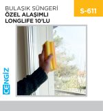 BULAŞIK SÜNGERİ  ÖZEL ALAŞIMLI LONGLIFE 10LU (5070SÜLO)